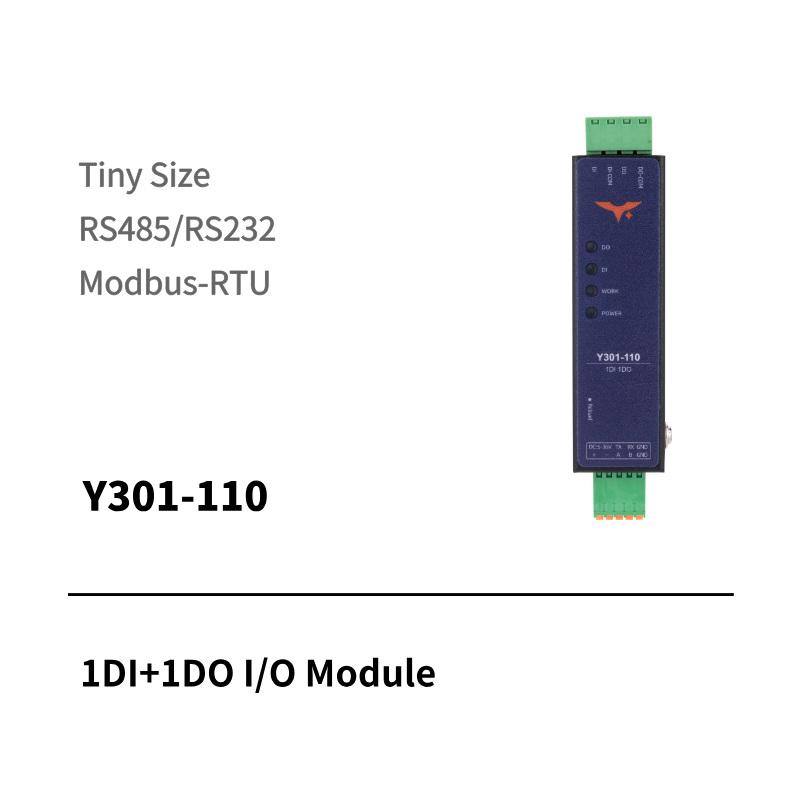 I/O module with 1 digital input & 1 digital output